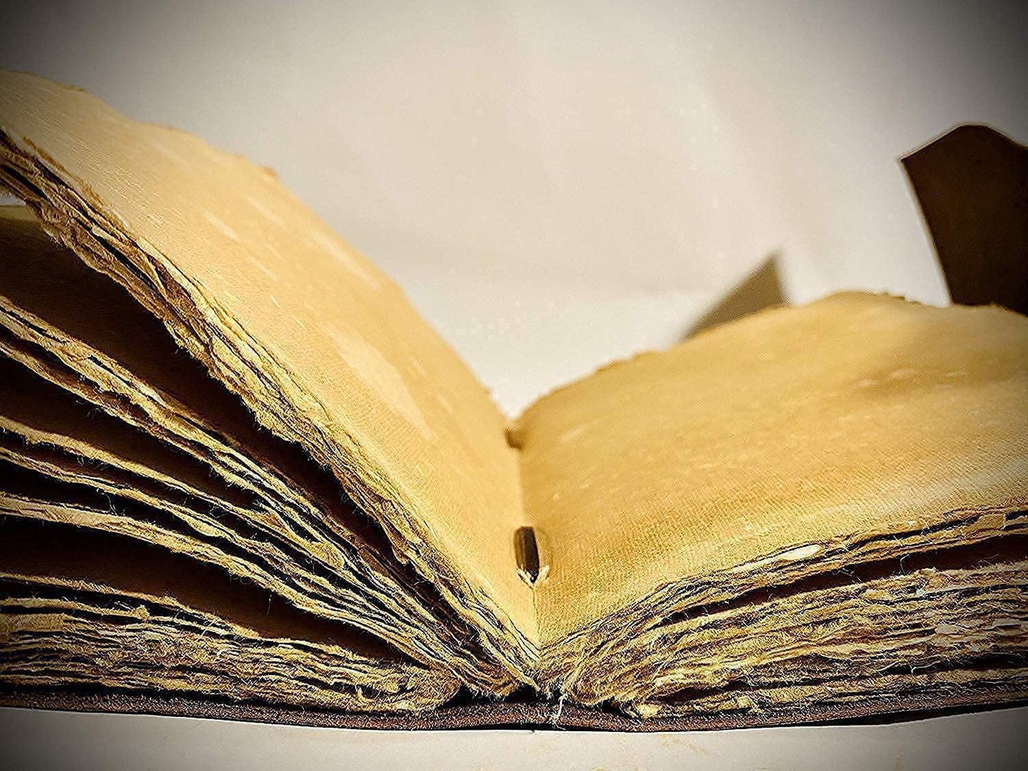 Tripple Moon Blue Lapiz Embossed Vintage Leather Journal