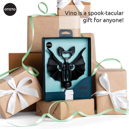 OTOTO Abridor de vino y cerveza 2 en 1, regalos góticos de Halloween, accesorios góticos de vino y regalos para amantes del vino, abridor de botellas de sacacorchos espeluznante, accesorios de vino,