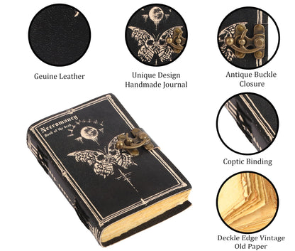 Various Designs Book of Spells Leather Bound Journal