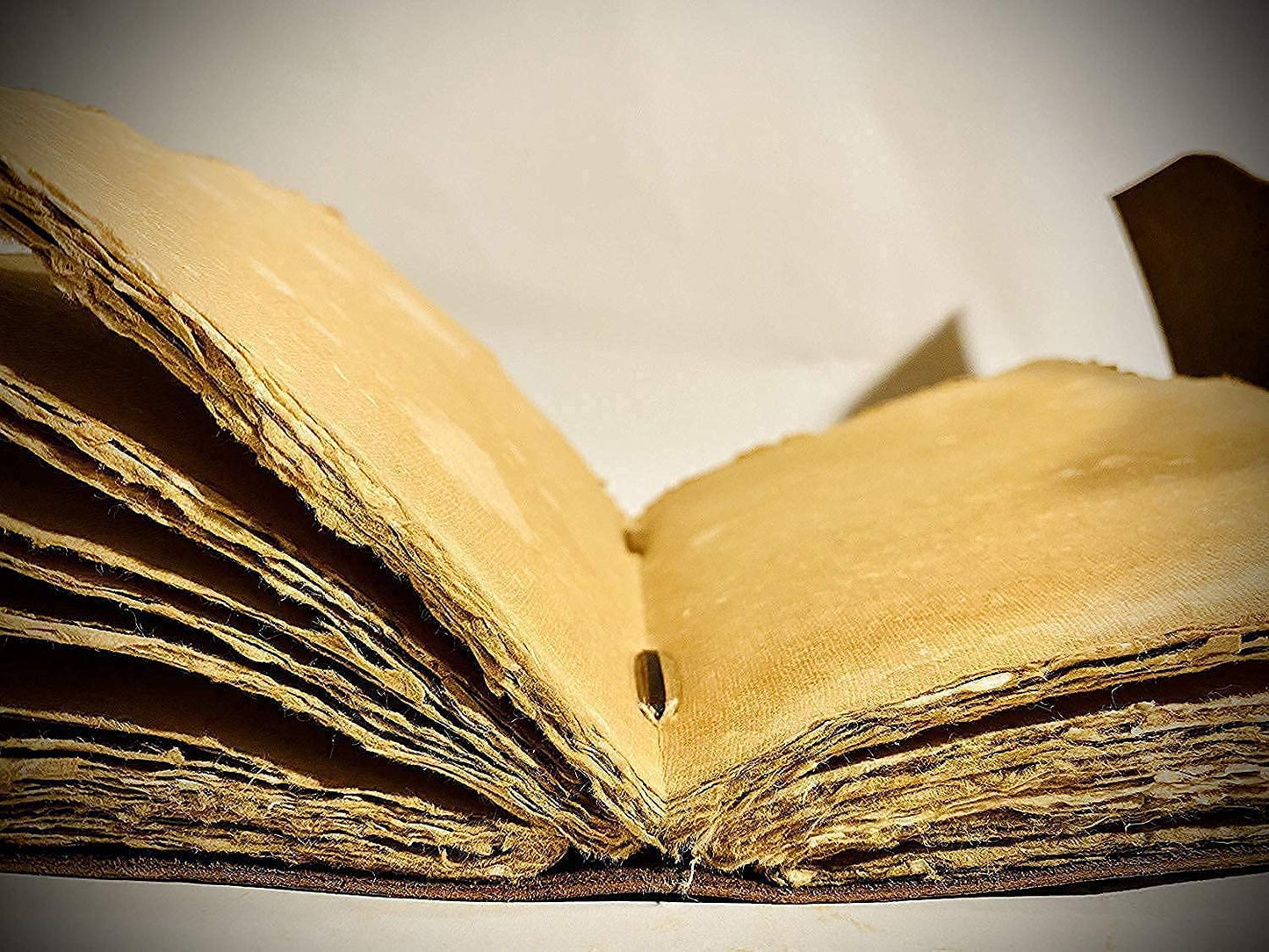 Tripple Moon Blue Lapiz Embossed Vintage Leather Journal