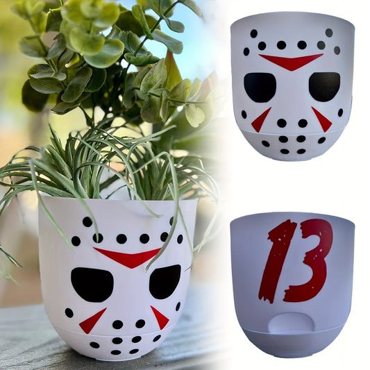 Friday the 13th mask Vase