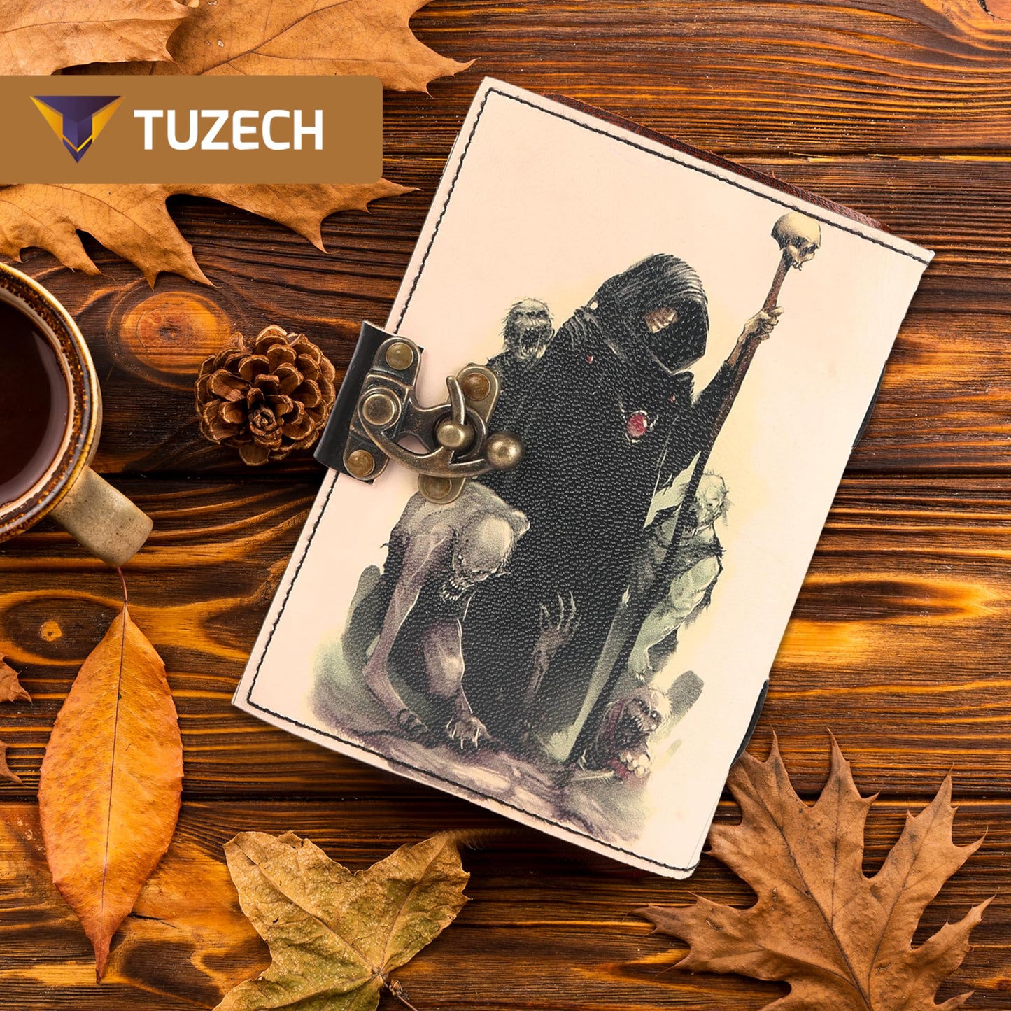 Various Designs Book of Spells Leather Bound Journal