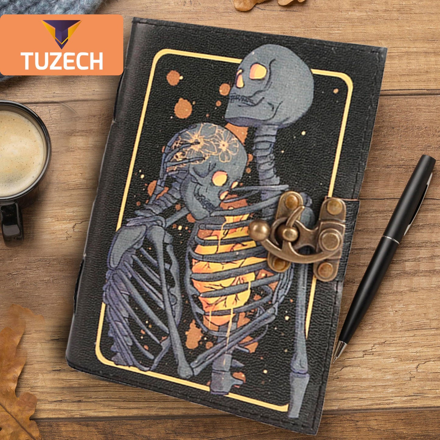 Various Designs Book of Spells Leather Bound Journal