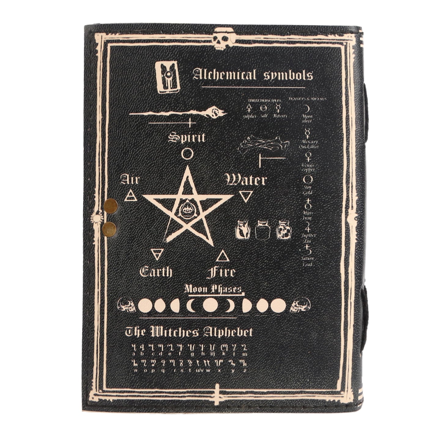 Various Designs Book of Spells Leather Bound Journal