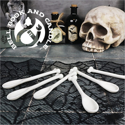 Ceramic Bone Spoons - Set of 6