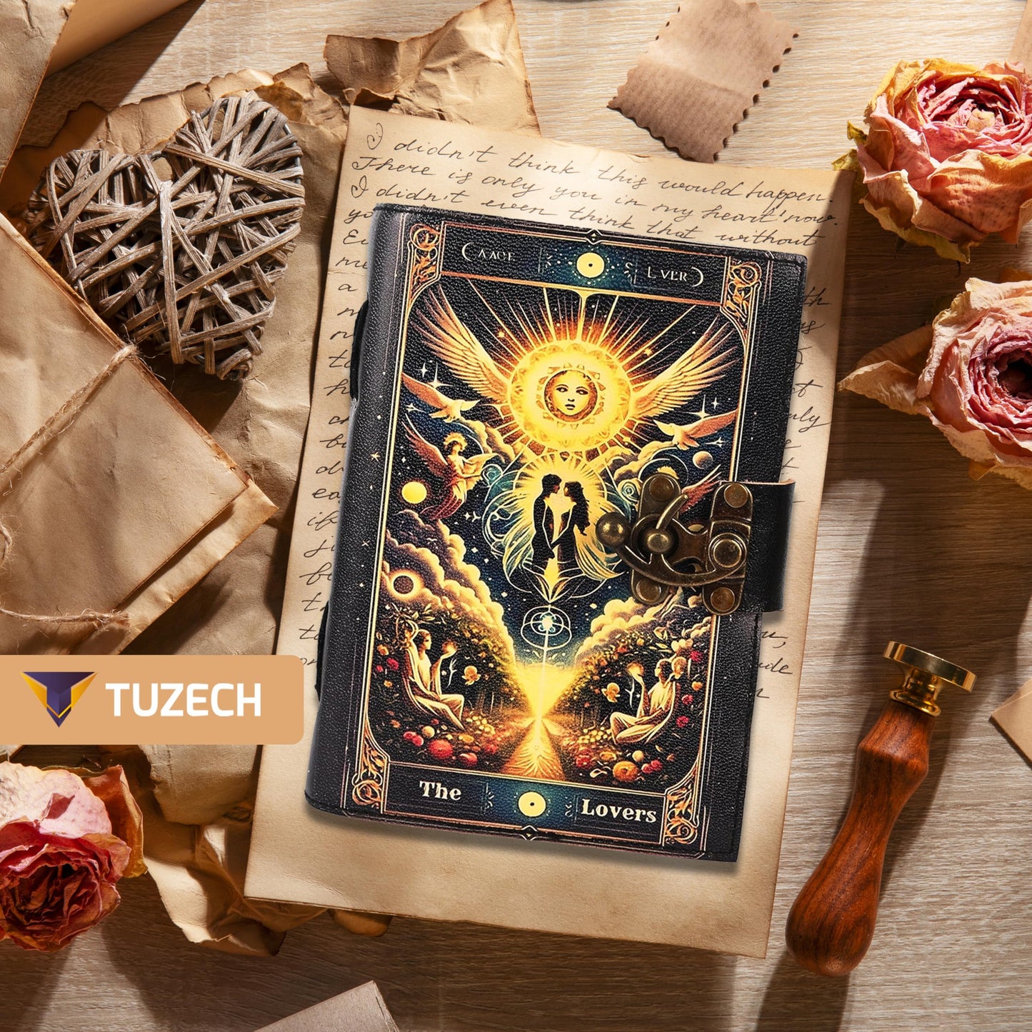 Various Designs Book of Spells Leather Bound Journal