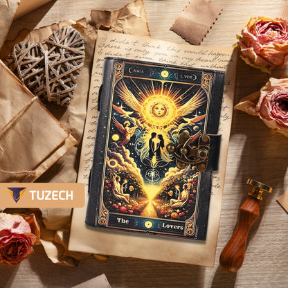 Various Designs Book of Spells Leather Bound Journal