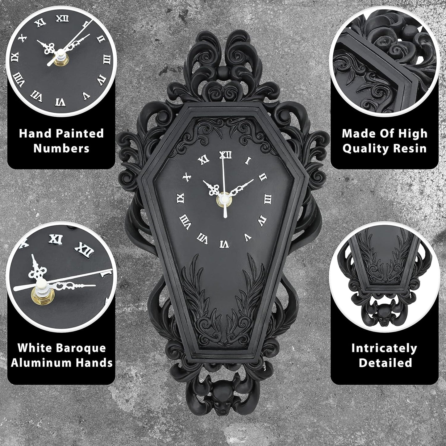 Coffin Wall Clock