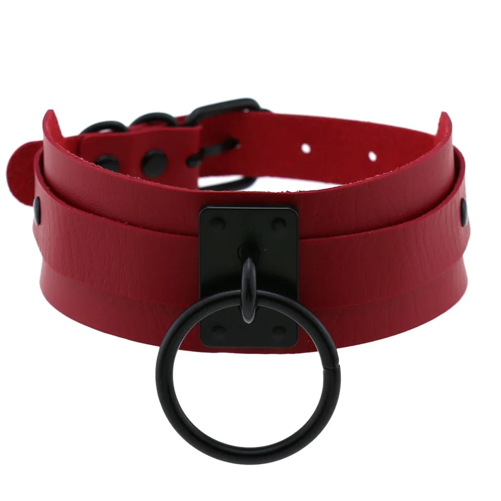 Red Punk Choker Necklace