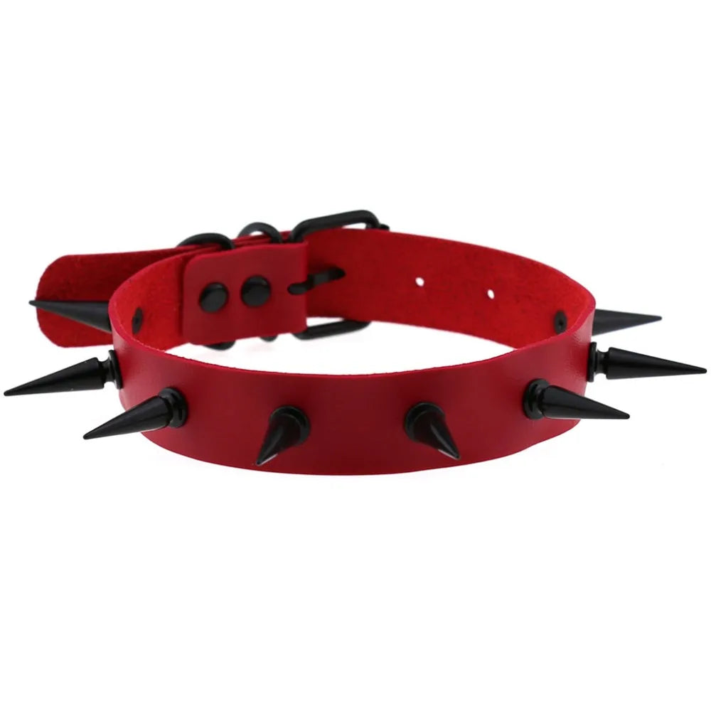 Red Punk Choker Necklace