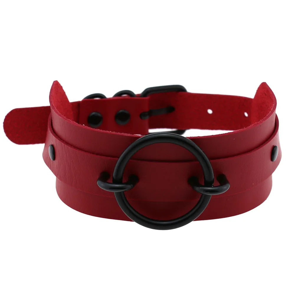 Red Punk Choker Necklace