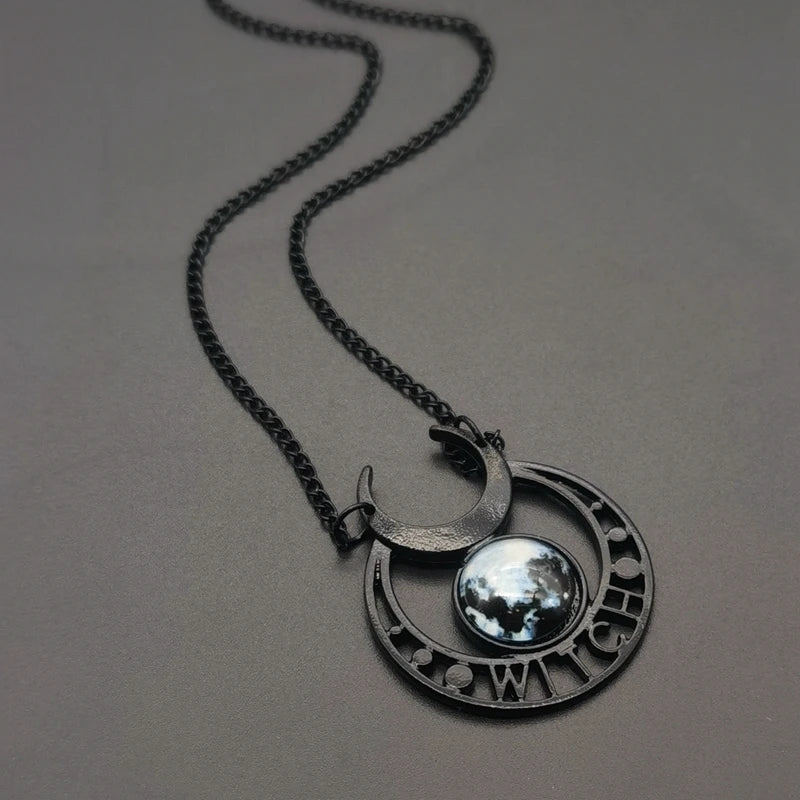 Witch Black Moon Necklace