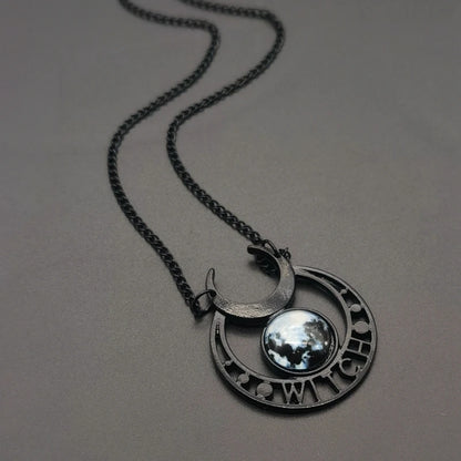 Witch Black Moon Necklace