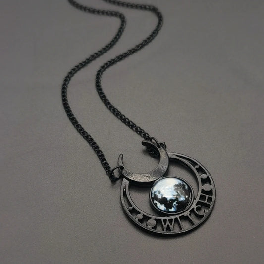 Witch Black Moon Necklace