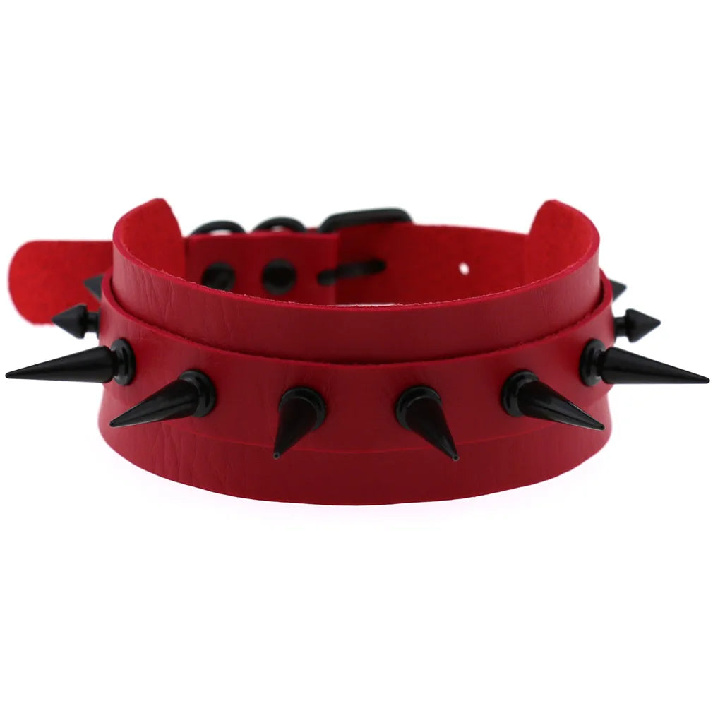 Red Punk Choker Necklace