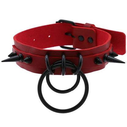 Red Punk Choker Necklace