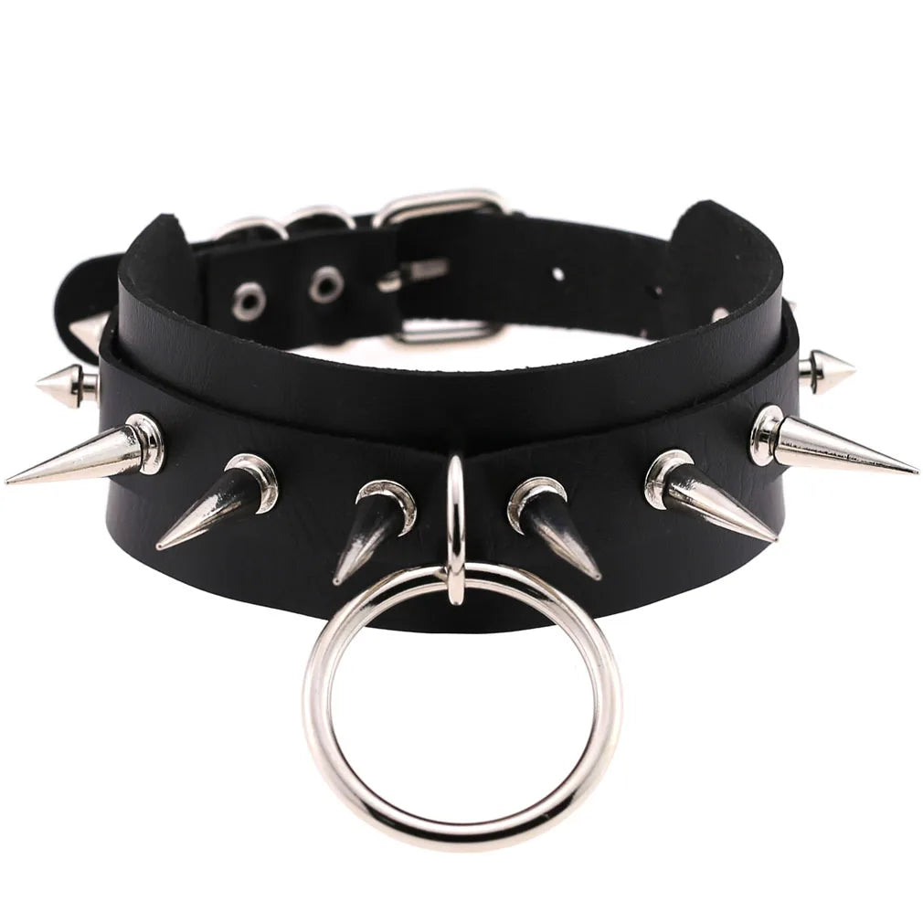 Black Punk Goth Choker Necklace