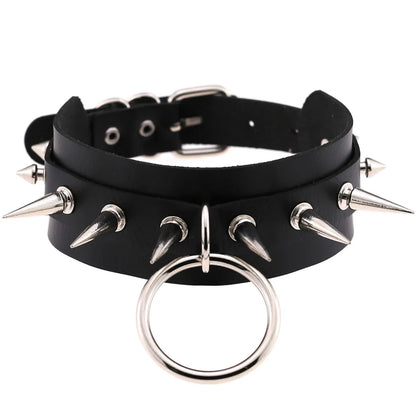 Black Punk Goth Choker Necklace