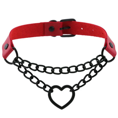 Red Punk Choker Necklace