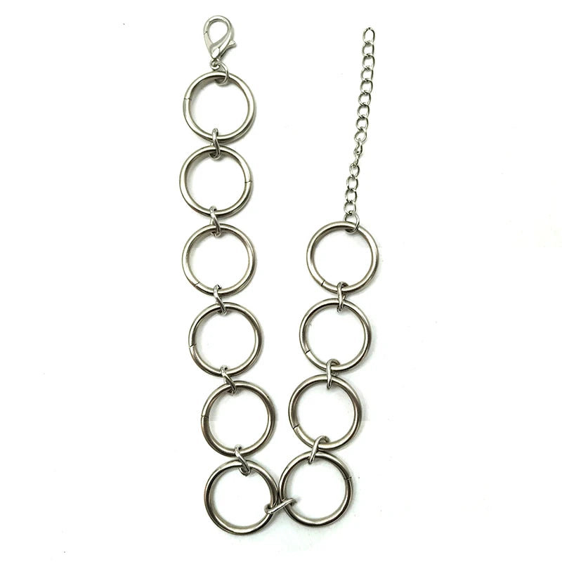 Stainless Steel Ringed Necklace