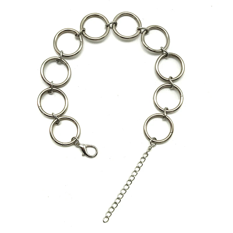 Stainless Steel Ringed Necklace