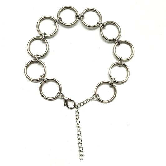 Stainless Steel Ringed Necklace