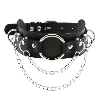 Black Punk Goth Choker Necklace