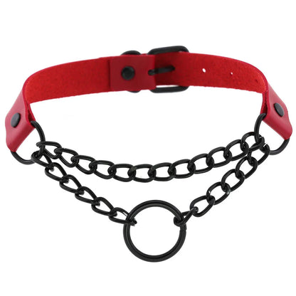 Red Punk Choker Necklace