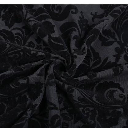 Scrappy Lace Style Black Dress