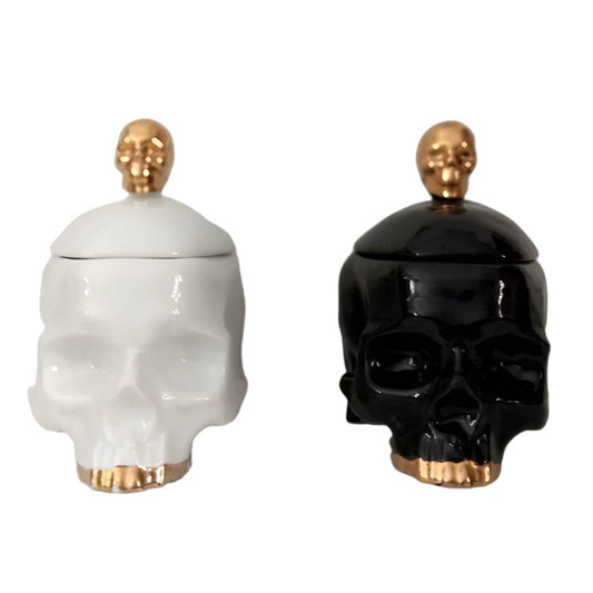 Ceramic Skull Jars