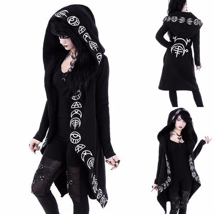 Sigil Magic Hooded Cardigan Cloak