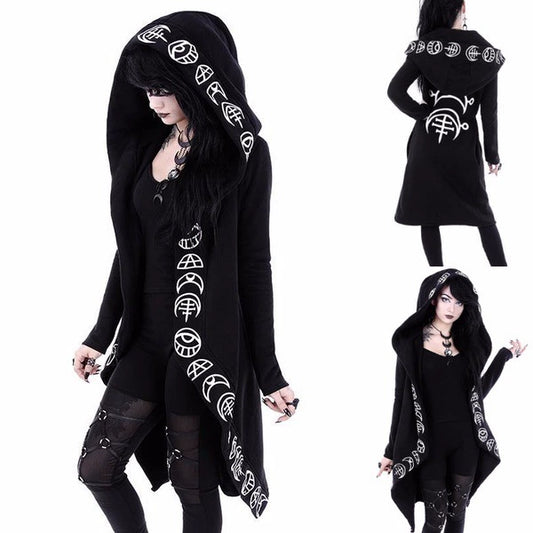 Sigil Magic Hooded Cardigan Cloak