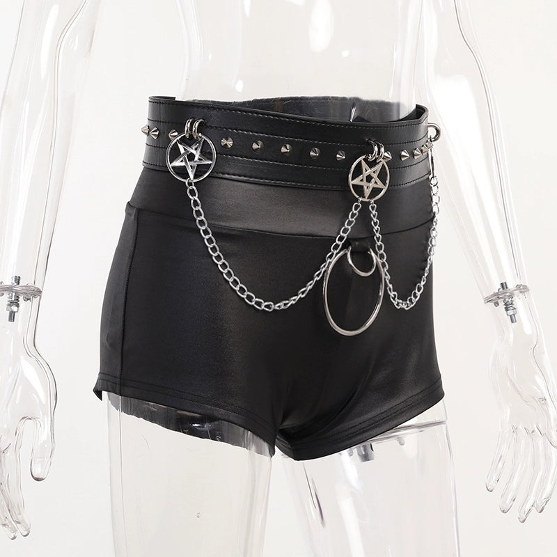 Pentagram Belt Shorts