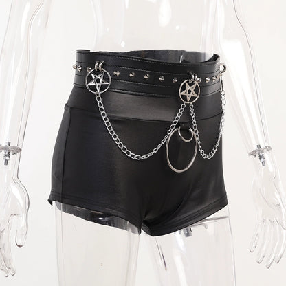 Pentagram Belt Shorts