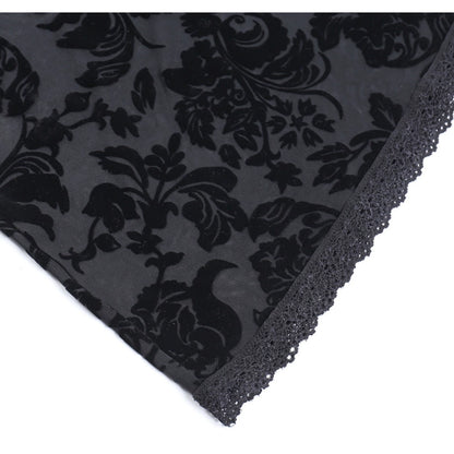 Scrappy Lace Style Black Dress