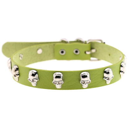 Green Gothic Punk Choker Necklaces