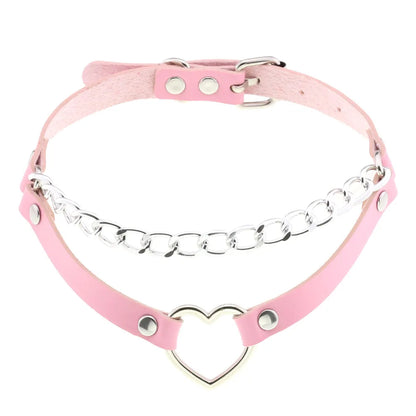 Pink Punk Choker Necklace