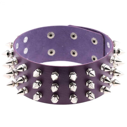 Purple Punk Choker Necklace