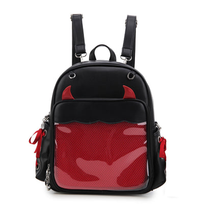 Little Devil Enamel Pin Collector Backpack
