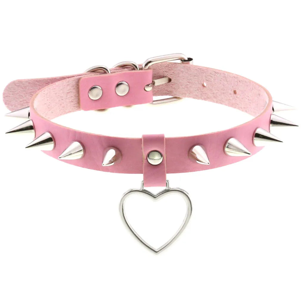 Pink Punk Choker Necklace