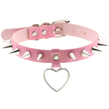 Pink Punk Choker Necklace