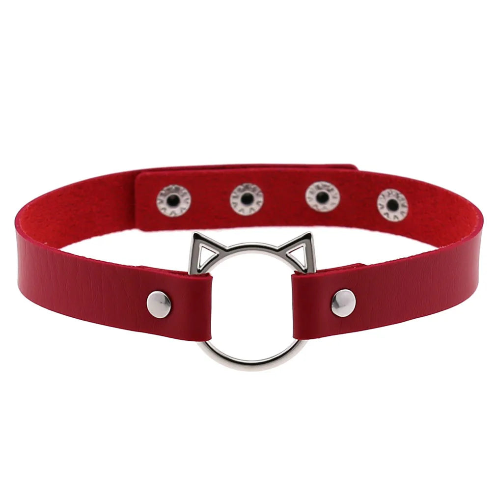 Red Punk Choker Necklace