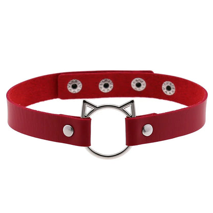 Red Punk Choker Necklace