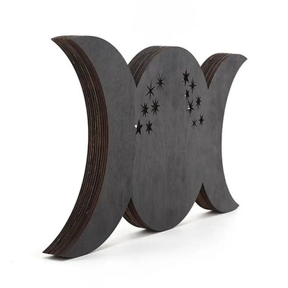 Triple Moon Wall Mounted Display Shelf