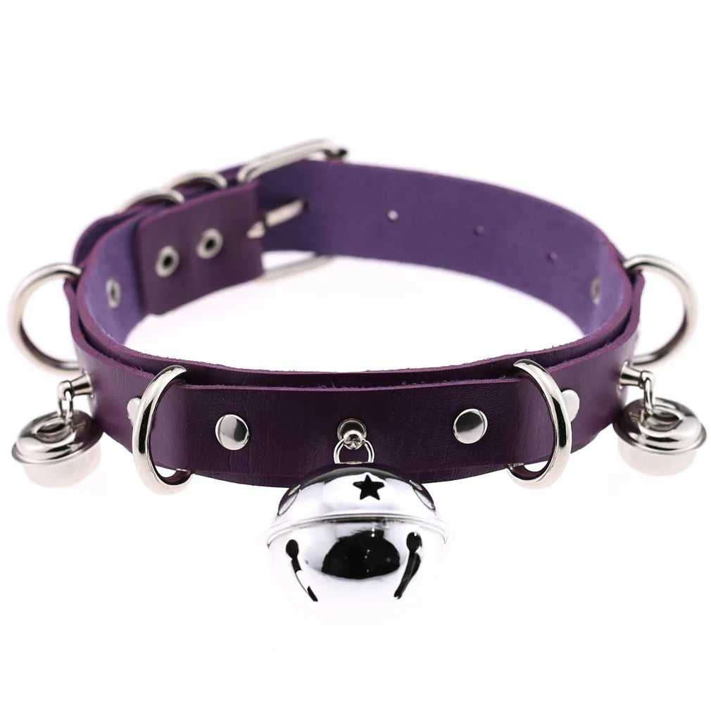 Purple Punk Choker Necklace