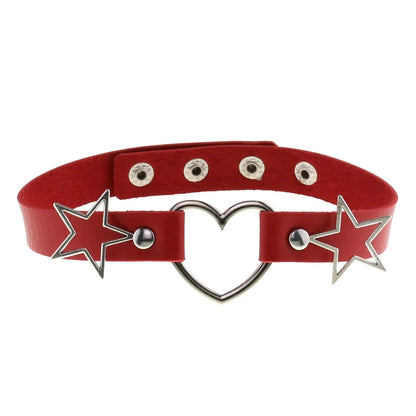 Red Punk Choker Necklace
