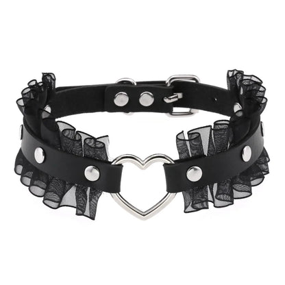 Black Punk Goth Choker Necklace