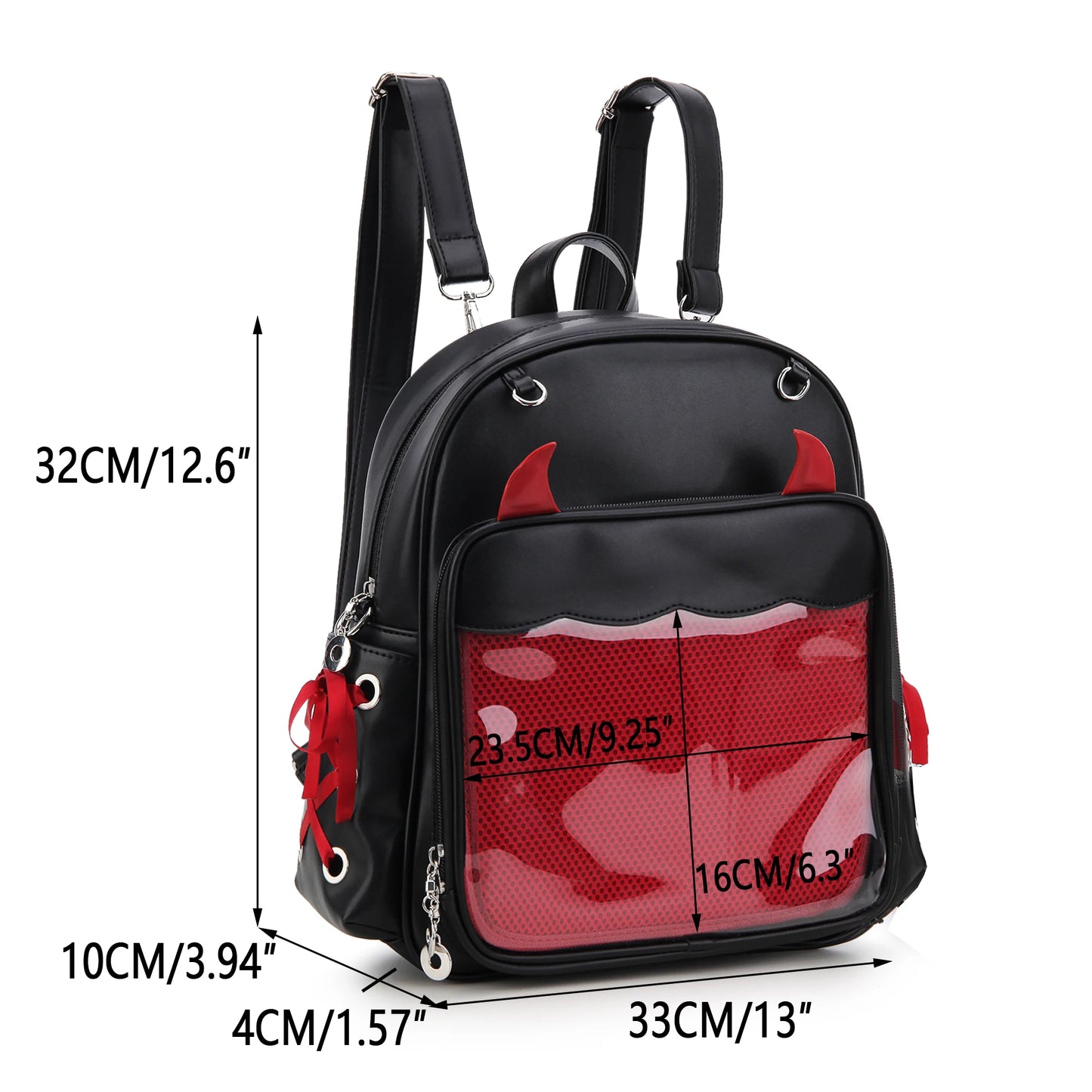 Little Devil Enamel Pin Collector Backpack