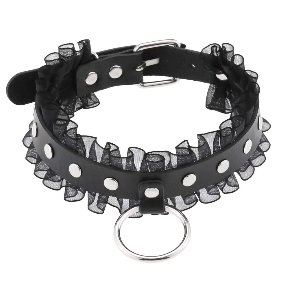 Black Punk Goth Choker Necklace