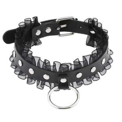 Black Punk Goth Choker Necklace